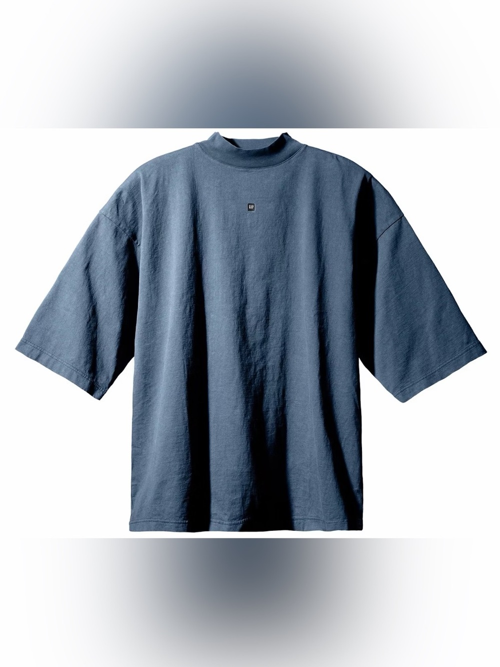 Yeezy Gap Logo 3/4 Sleeve Tee Dark Blue — Oversized